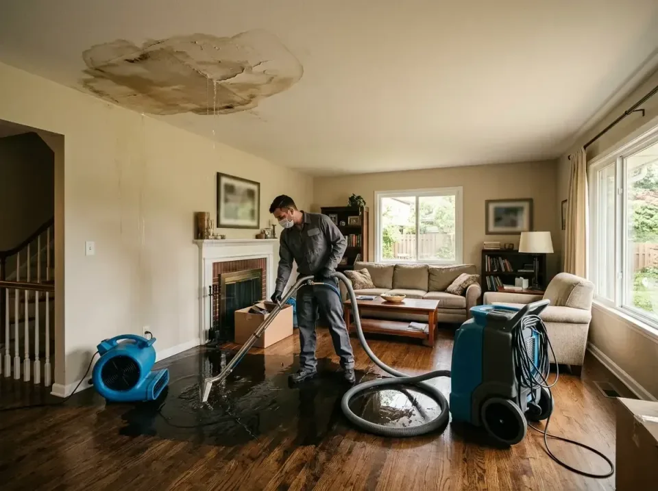 attic-pipe-burst-ceiling-drip-008 — frequently asked questions, Water Damage Restoration & Carpet Care in Old Greenwich, CT